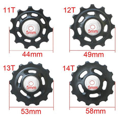 11T 12T 13T 14T Bearing MTB Bicycle Rear Guide Wheel Road Bike Jockey - VirtuousWares.Store