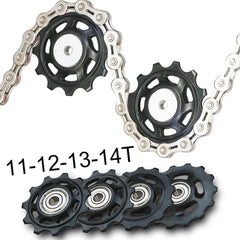 11T 12T 13T 14T Bearing MTB Bicycle Rear Guide Wheel Road Bike Jockey - VirtuousWares.Store