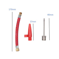 1Set Inflating Needle Kits Needle Hose Sports Ball Basketball Football - VirtuousWares.Store