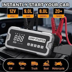 2 IN 1 2000A Portable Power Bank Jump Starter 150PSI Tire Inflator Air - VirtuousWares.Store