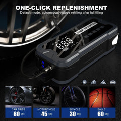2 IN 1 2000A Portable Power Bank Jump Starter 150PSI Tire Inflator Air - VirtuousWares.Store