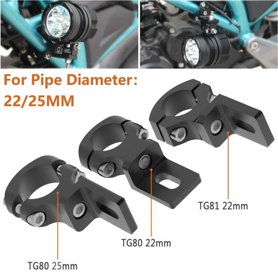 22/25MM Mount Bracket For Motorcycle Bumper Modified Headlight Stand - VirtuousWares.Store
