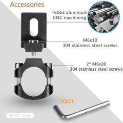 22/25MM Mount Bracket For Motorcycle Bumper Modified Headlight Stand - VirtuousWares.Store