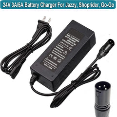24V 3A 5A Battery Charger for Go-Go Elite Traveller SC40E/SC44E, - VirtuousWares.Store