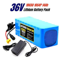 36V Battery 10S4P 14000mAh Battery Pack 1000W High Power Battery 42V - VirtuousWares.Store