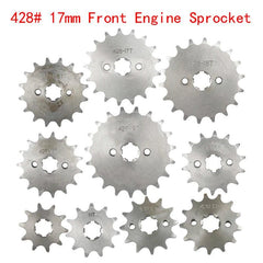 428# 17mm 10-19T Tooth Front Engine Sprocket for 50-160cc Orion Apollo - VirtuousWares.Store
