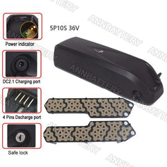 48V/36V SSE-046 HaiLong case E-bike battery box, holder and nickel, Can hold 52 pcs 18650 li-ion battery - VirtuousWares.Store