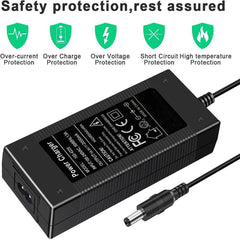 54.6V 2A Electric Scooter Charger, Replacement Power Supply Adapter - VirtuousWares.Store