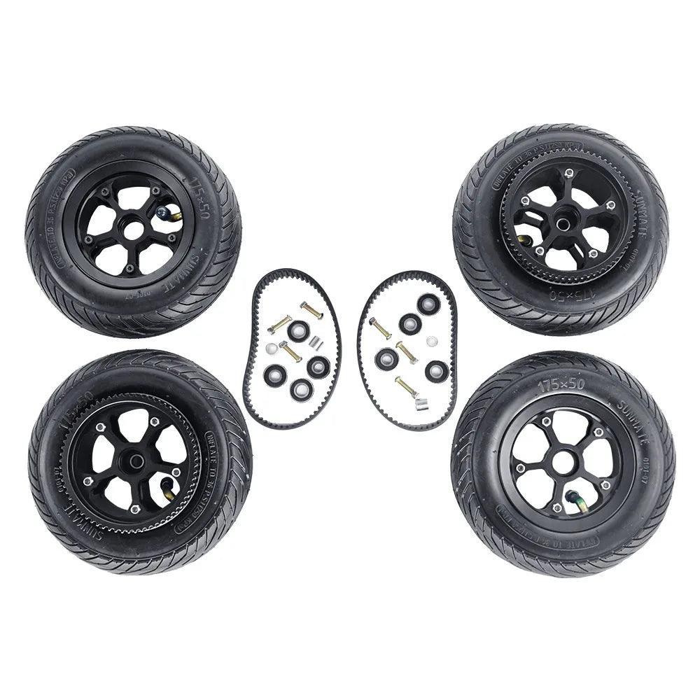 6" 7'' ATM Offroad Wheel Pneumatic Rubber All Terrain Mountain Wheels - VirtuousWares.Store