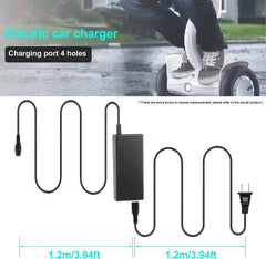 63V 2A 4 Prong Scooter Charger for Ninebot S/Mini PRO/Mini lite / L8 / - VirtuousWares.Store