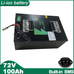 72V 100Ah Li-ion With Charger Lithium Polymer Battery Perfect For - VirtuousWares.Store