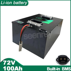 72V 100Ah Li-ion With Charger Lithium Polymer Battery Perfect For - VirtuousWares.Store