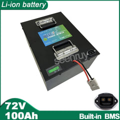72V 100Ah Li-ion With Charger Lithium Polymer Battery Perfect For - VirtuousWares.Store