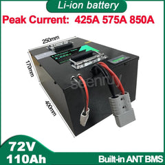 72V 110Ah Li-ion With Charger 100A 220A 340A Lithium Polymer Battery - VirtuousWares.Store