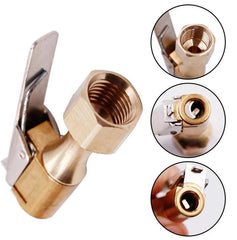 Car Tire Air Chuck Inflator Pump Valve Connector Clip-on Adapter Car - VirtuousWares.Store