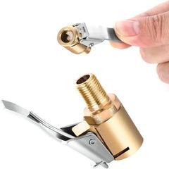 Car Tire Air Chuck Inflator Pump Valve Connector Clip-on Adapter Car - VirtuousWares.Store
