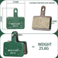 Ceramic Brake Pads BUCKLOS MTB Bike Hydarulic Disc Brake Pads For - VirtuousWares.Store