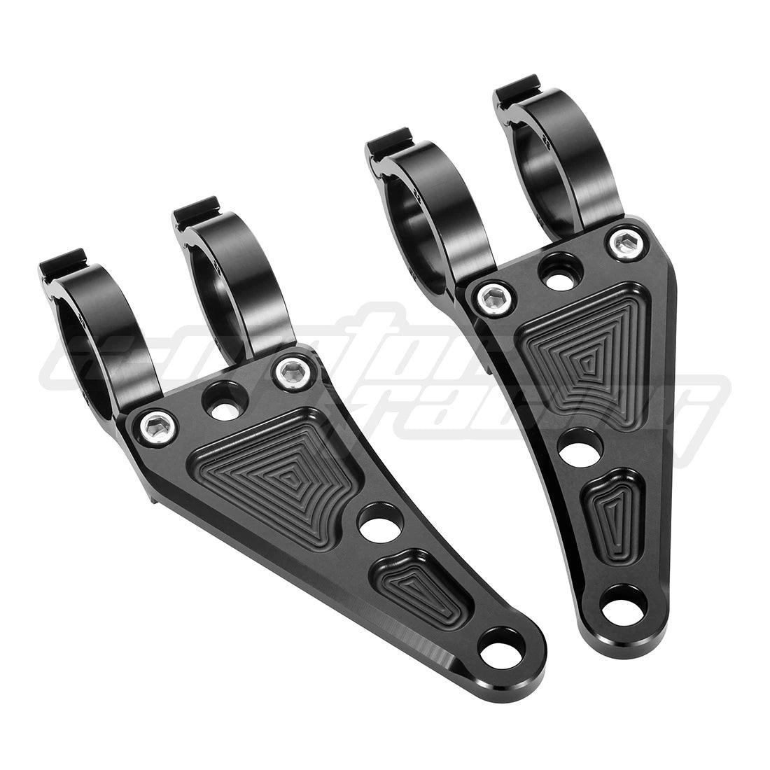 CNC Motorcycle Fork Tube Headlight Mount Bracket Clamp 27MM 30MM 31MM - VirtuousWares.Store