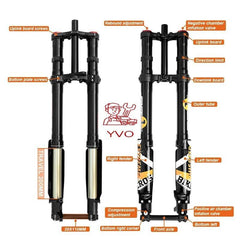 Fastace Electric Dirt bike Fork 26/27.5/29 Inch DH Hydraulic - VirtuousWares.Store