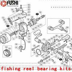 Fishing Reel Ball Bearings Kits For Shimano 02 ultegra 2500 & Arb ( - VirtuousWares.Store