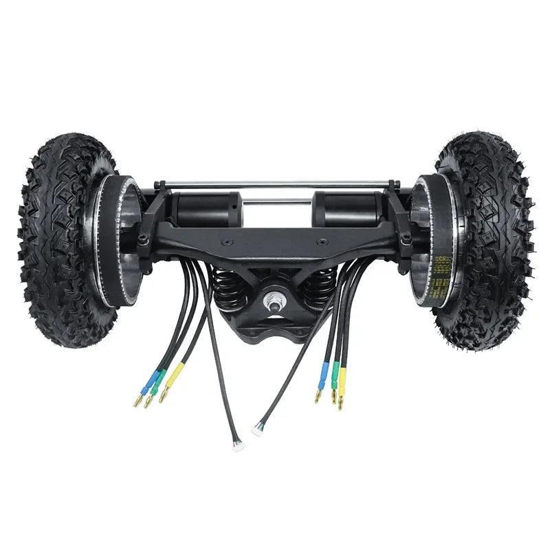 Flipsky 6374 Motor Terrain Tire Kit Whole Set with Wheels Motors Front - VirtuousWares.Store