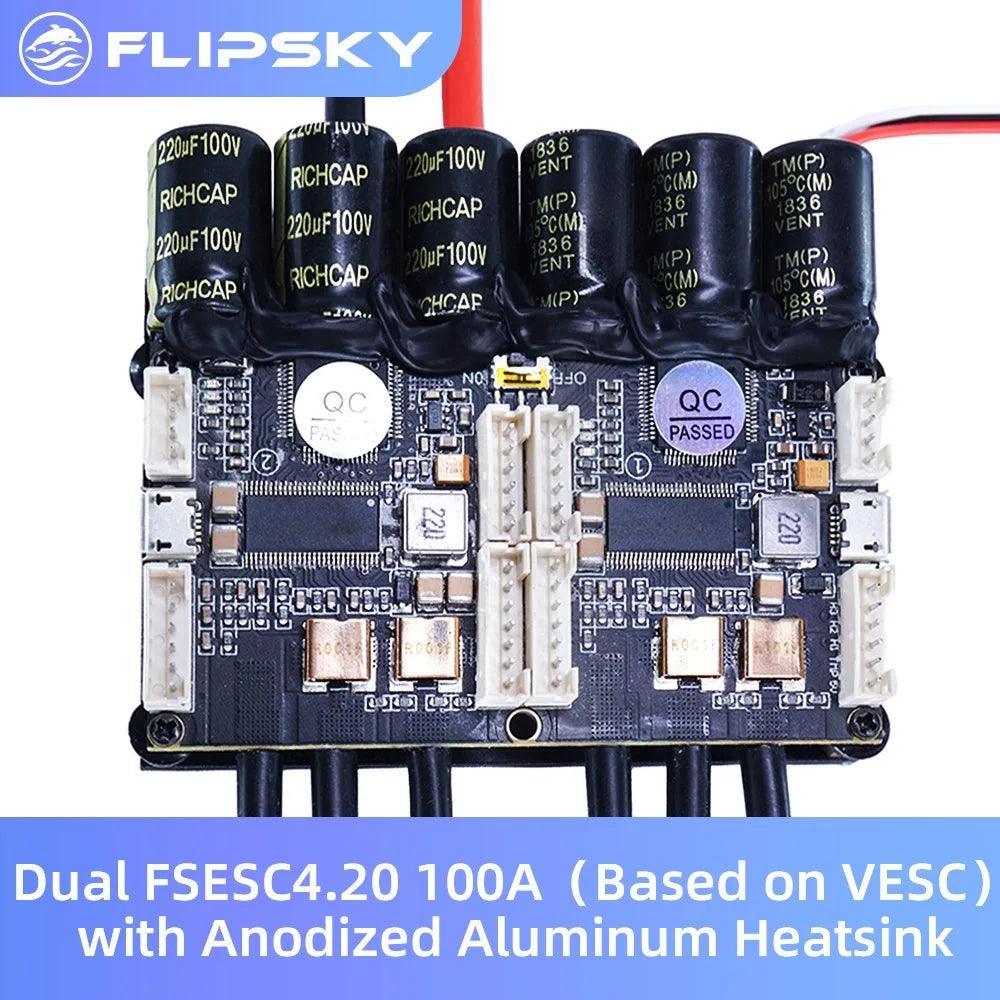 Flipsky Dual FSESC4.20 100A (Based on VESC® 4.20 ) with Anodized - VirtuousWares.Store