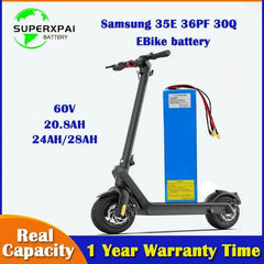 for kaabo wolf warrior x plus scooter 60v 20.8ah 28ah e-Bike battery - VirtuousWares.Store