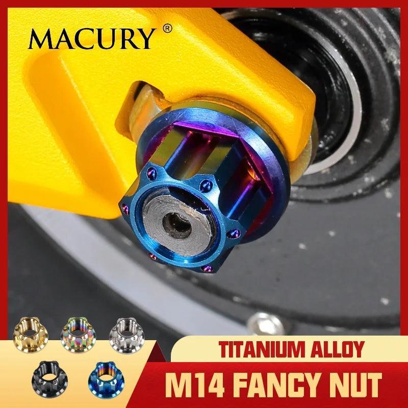 High-End M14 Titanium Alloy Flange Fancy Nut for ZERO 10X 11X VSETT - VirtuousWares.Store