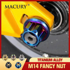 High-End M14 Titanium Alloy Flange Fancy Nut for ZERO 10X 11X VSETT - VirtuousWares.Store