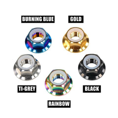 High-End M14 Titanium Alloy Flange Nut for ZERO 10X 11X VSETT 10+ 11+ - VirtuousWares.Store