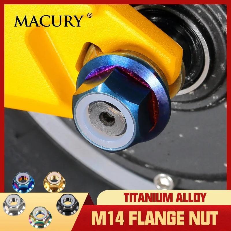 High-End M14 Titanium Alloy Flange Nut for ZERO 10X 11X VSETT 10+ 11+ - VirtuousWares.Store