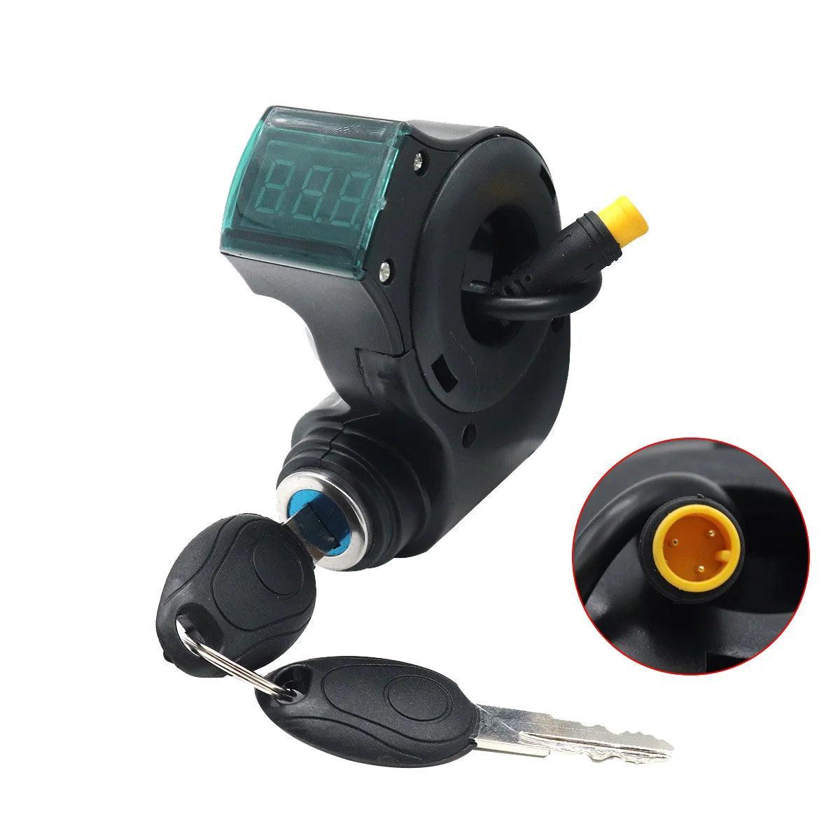 LT01 Display Meter+3PIN Ignition Lock Key for Kaabo Mantis 8/10 Kaabo - VirtuousWares.Store