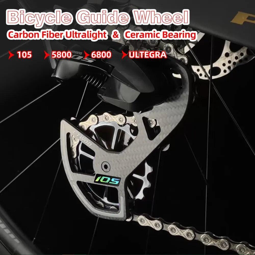 LTWOO Bicycle Ceramic Bearing Speed Carbon Fiber Pulley Wheel Rear - VirtuousWares.Store