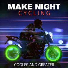 Luminous Night Glowing Motorcycle Wheel Tyre Valve Caps Decors For - VirtuousWares.Store