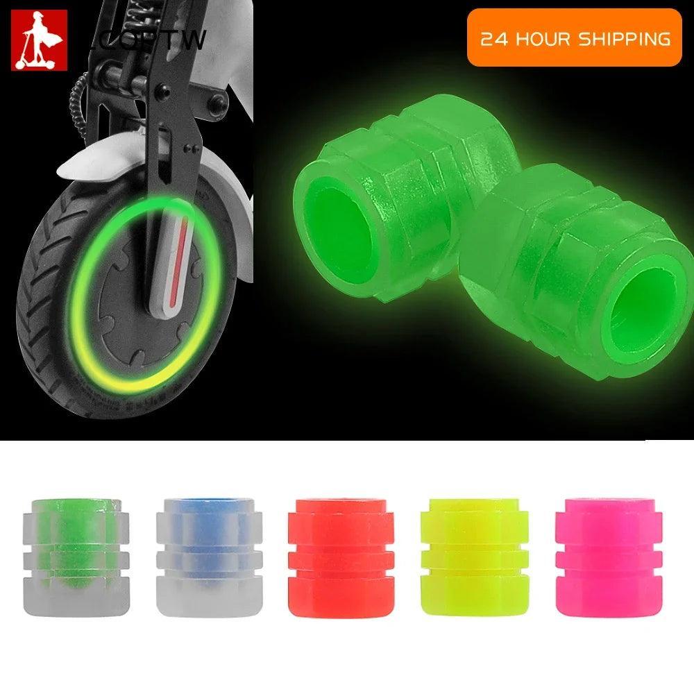 Luminous Tire Valve Caps Fluorescent for Ninebot Max G30 G2 for Xiaomi - VirtuousWares.Store