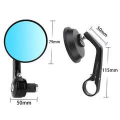 Motorbike Aaccessories 7/8" Round Bar End Rear Mirrors For Cafe Racer - VirtuousWares.Store