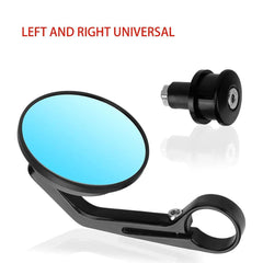 Motorbike Aaccessories 7/8" Round Bar End Rear Mirrors For Cafe Racer - VirtuousWares.Store