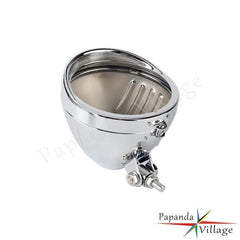 Motorcycle Lighthouse Retro Headlight Bucket Shell Steel Head Lights - VirtuousWares.Store