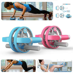 Multifunctional Abdominal Wheel Pull Strap Gym Fitness Training Set - VirtuousWares.Store