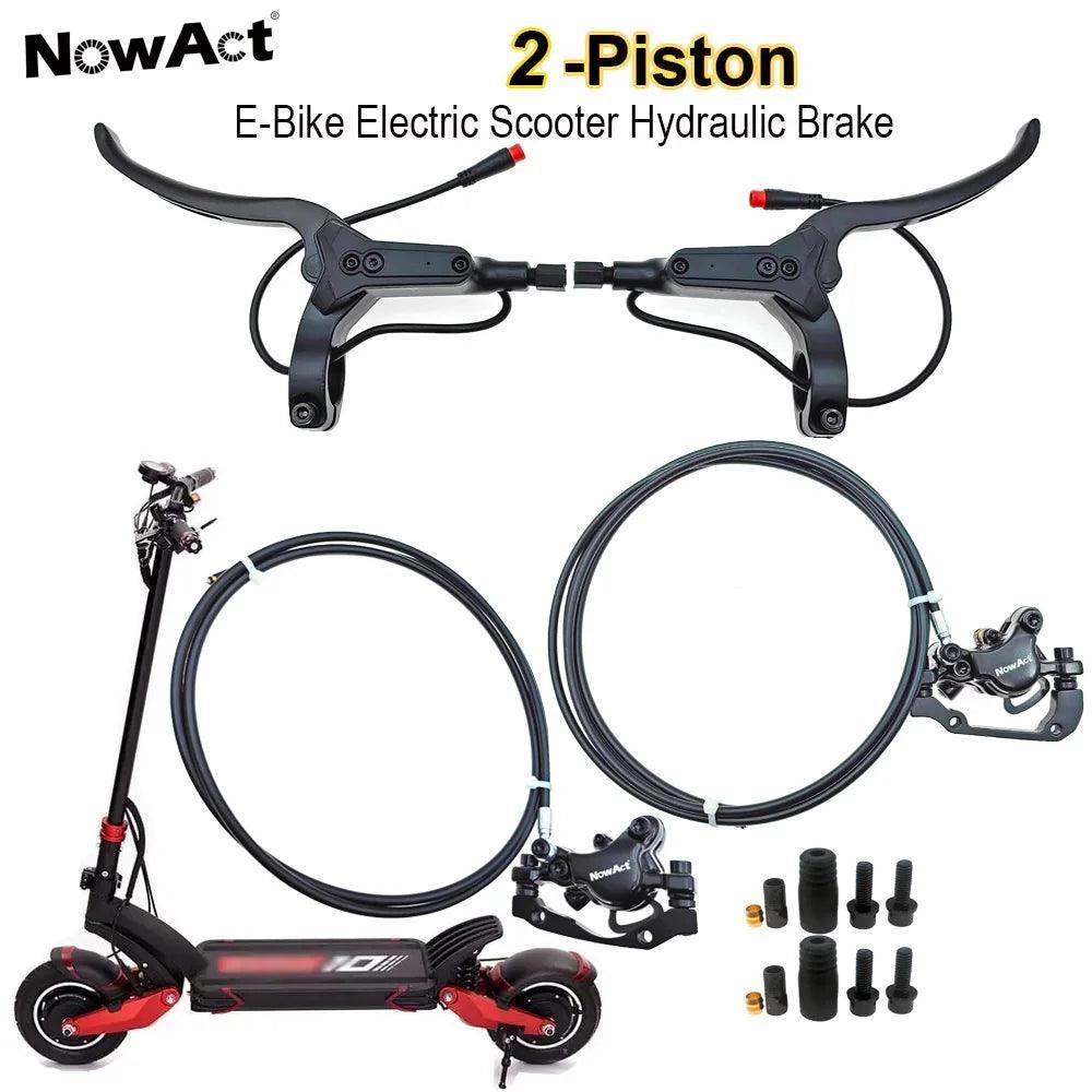 NowAct 2 Piston Electric E-Bike Scooter Disc Brake Hydraulic Bicycle - VirtuousWares.Store