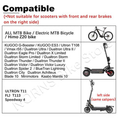 NUTT 4 Piston Y-5 Electric E-Bike Scooter Disc Brake Hydraulic Bicycle - VirtuousWares.Store