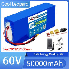 Original 60V 50Ah Li-ion Battery Pack COOI Leopard 1000W 18650 High - VirtuousWares.Store