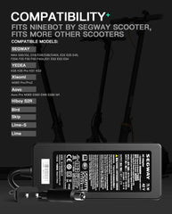 Original Segway 42V 1.7A Charger For Ninebot ES2 ES4 E22 G30LP T15 F30 - VirtuousWares.Store