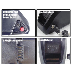 Rattan E-Bike Lithium-ion Battery 48V 52V 20Ah 960Wh 1040Wh - VirtuousWares.Store