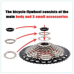 SUNSHINE Bicycle Cassette 8/9/10/11/12Speed Freewheel HG Structure - VirtuousWares.Store