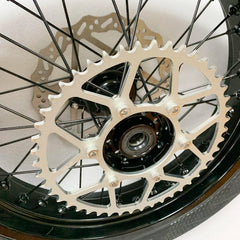 Surron Ultra bee 17inch Tire street conversion wheel assembly front - VirtuousWares.Store