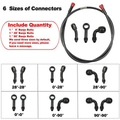 Universal M10 Motorcycle Steel Hydraulic Brake Clutch Line Hose Tube - VirtuousWares.Store