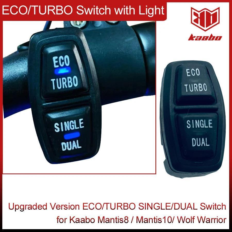 Upgraded Switch with Indicator Light ECO TURBO SINGLE DUAL Button for - VirtuousWares.Store