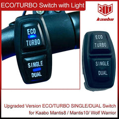 Upgraded Switch with Indicator Light ECO TURBO SINGLE DUAL Button for - VirtuousWares.Store