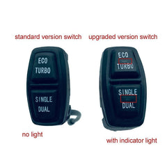 Upgraded Switch with Indicator Light ECO TURBO SINGLE DUAL Button for - VirtuousWares.Store